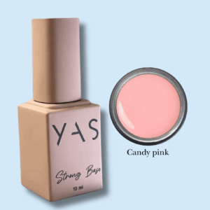 poligel líquido rosa pastel tono candy pink para reforzar las uñas