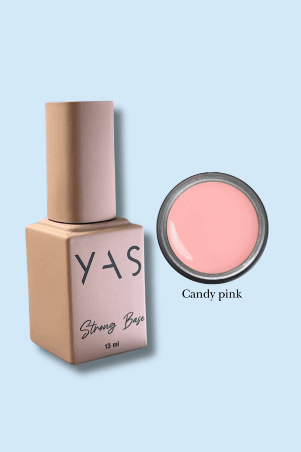 poligel líquido rosa pastel tono candy pink para reforzar las uñas