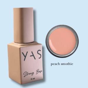poligel líquido melocoton, tono peach smothie de yas beauty lab para uñas