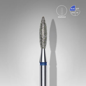 punta de diamante azul flama 2.3 para cuticula