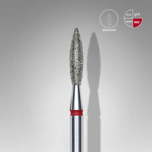 Punta diamante, «flama» 2.3 mm roja