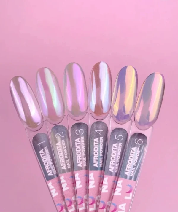 Lunamoon Afrodita Nail Powder Set (6pcs) - Imagen 3