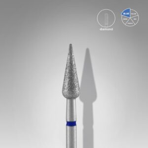 Fresa de diamante, forma PERA, azul 4mm staleks
