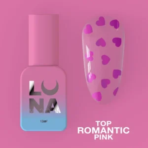 Lunamoon TOP COAT ROMANTIC pink 13ml  (TPO free)