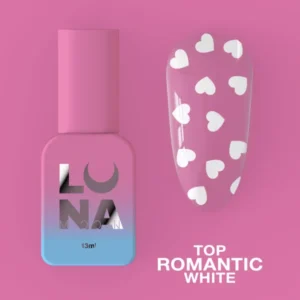 Lunamoon TOP COAT ROMANTIC White 13ml  (TPO free)