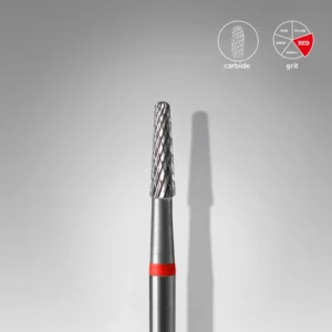 Fresa de carburo tipo cono roja EXPERT