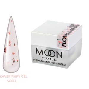 Gel flores uñas Moon Full SQ03 con flores encapsuladas para diseños nail art