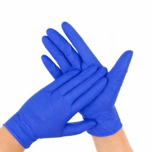 Guantes nitrilo azul cobalto , talla S