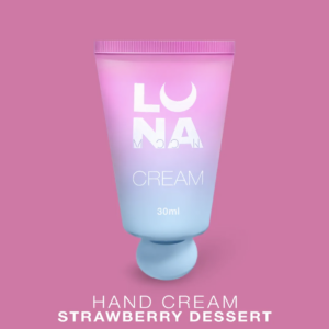 Crema de manos Strawberry Dessert 30ml, Lunamoon