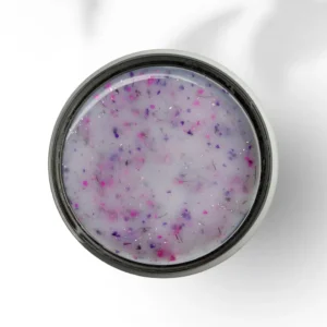 gel con flores secas color lavanda