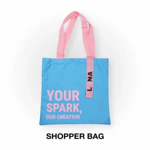 Bolsa ecológica con cinta azul